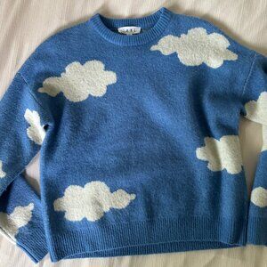 Cloud pattern sweater